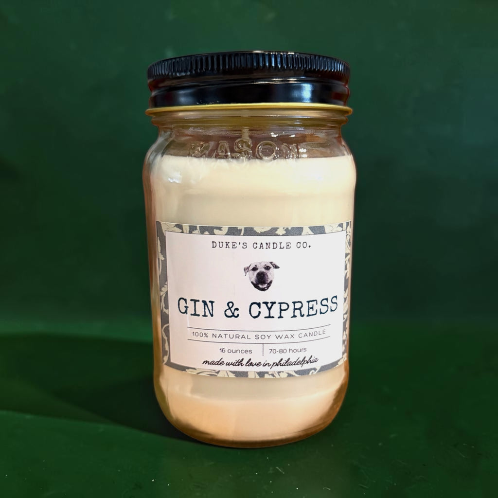 16 Ounce Gin & Cypress Candle