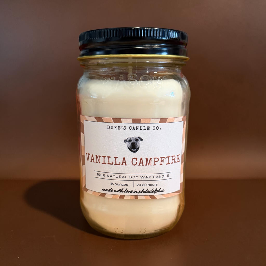 16 Ounce Vanilla Campfire Candle