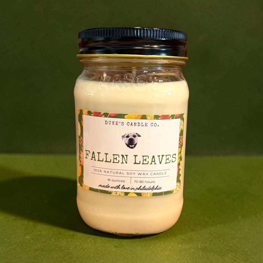 16 Ounce Fallen Leaves Candle
