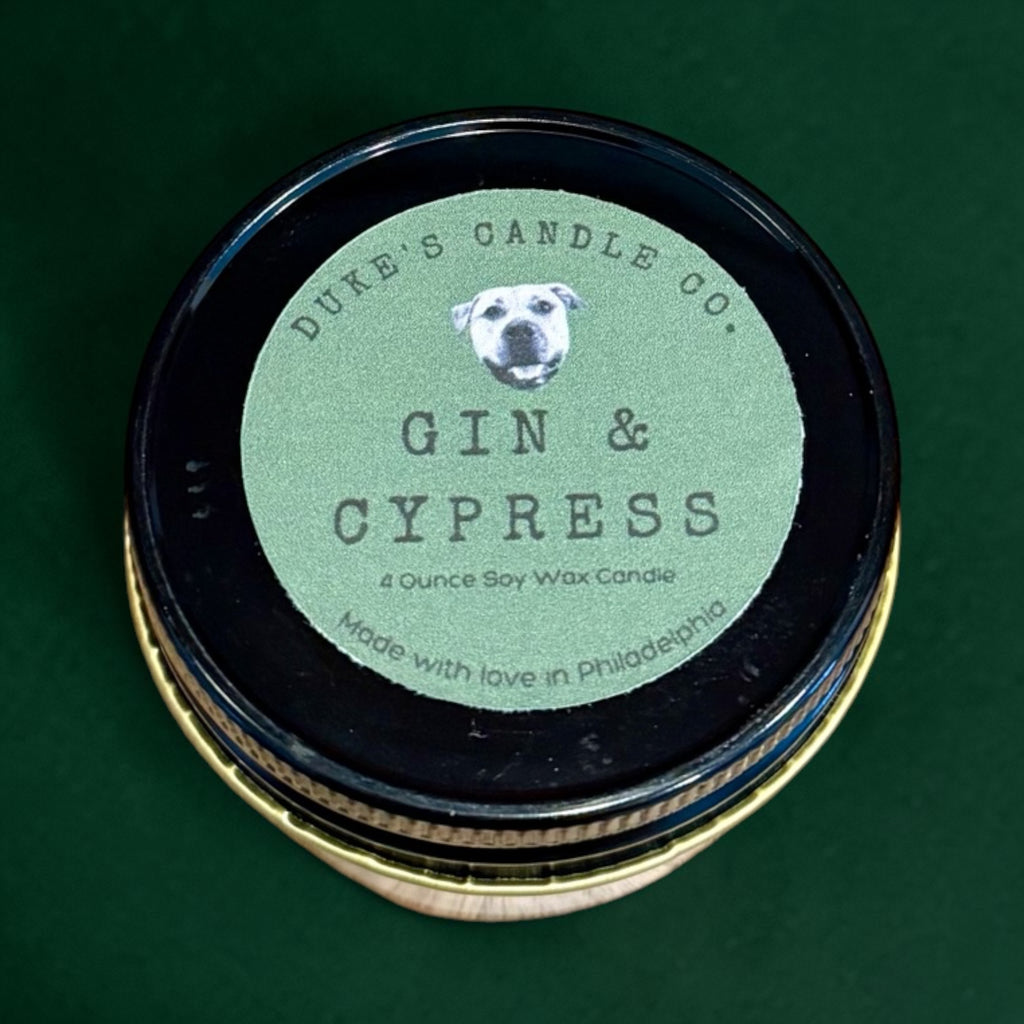 4 Ounce Gin & Cypress Candle