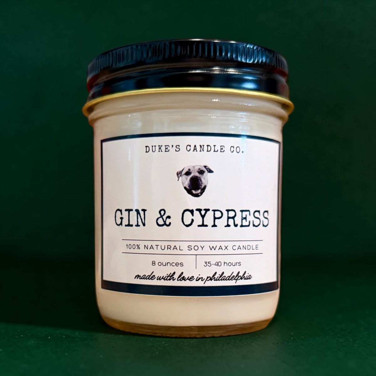 8 Ounce Gin & Cypress Candle